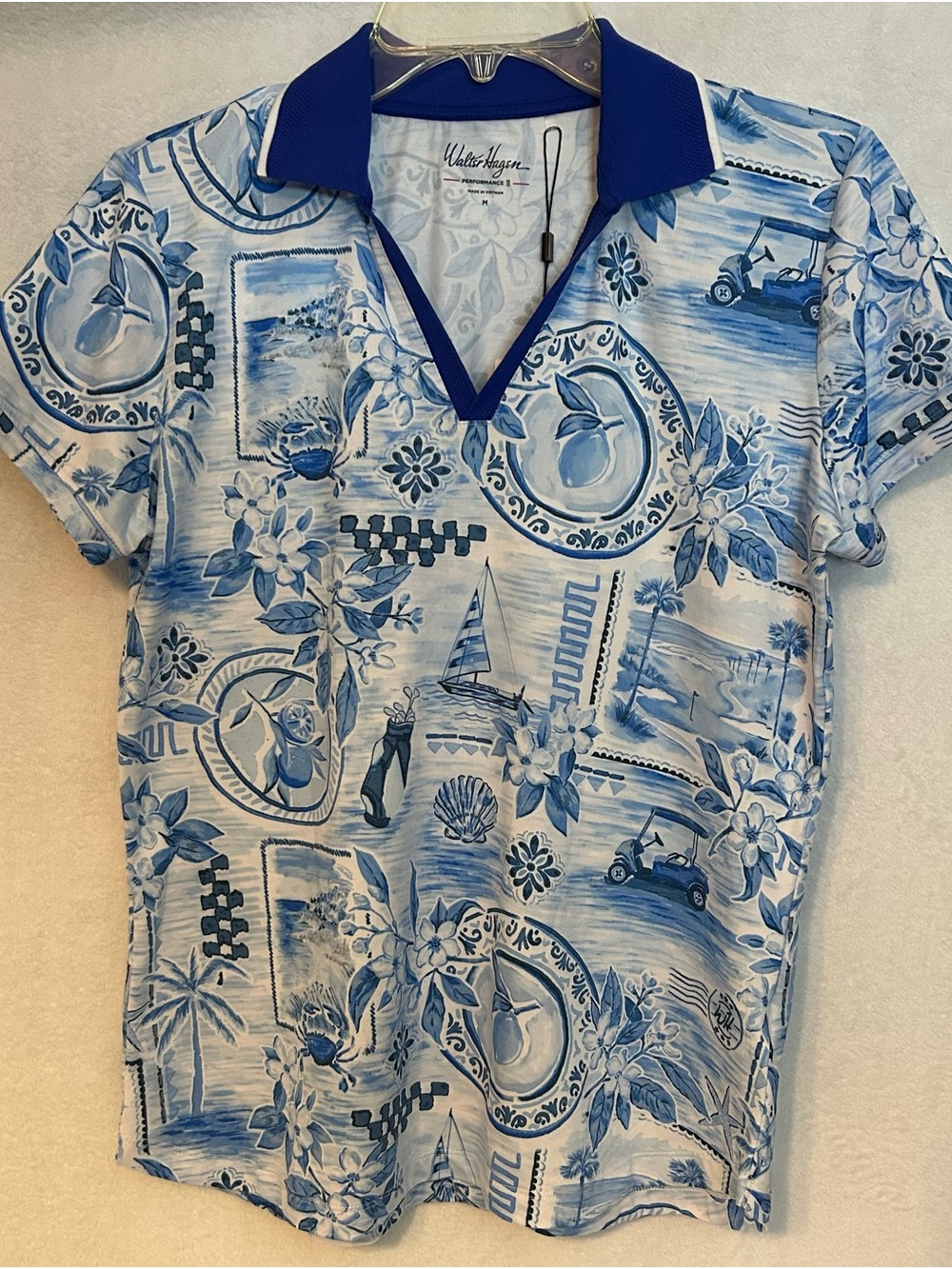 Walter Hagen Ladies Tropical Print Polo